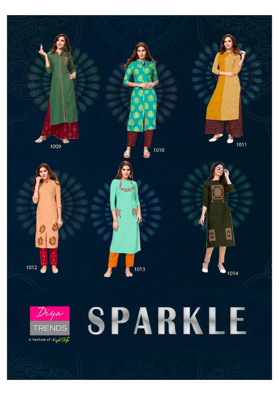 Sparkle Vol-1 Diya Trends Wholesale Kurti Sparkle Vol-1 Diya Trends Wholesale Kurti